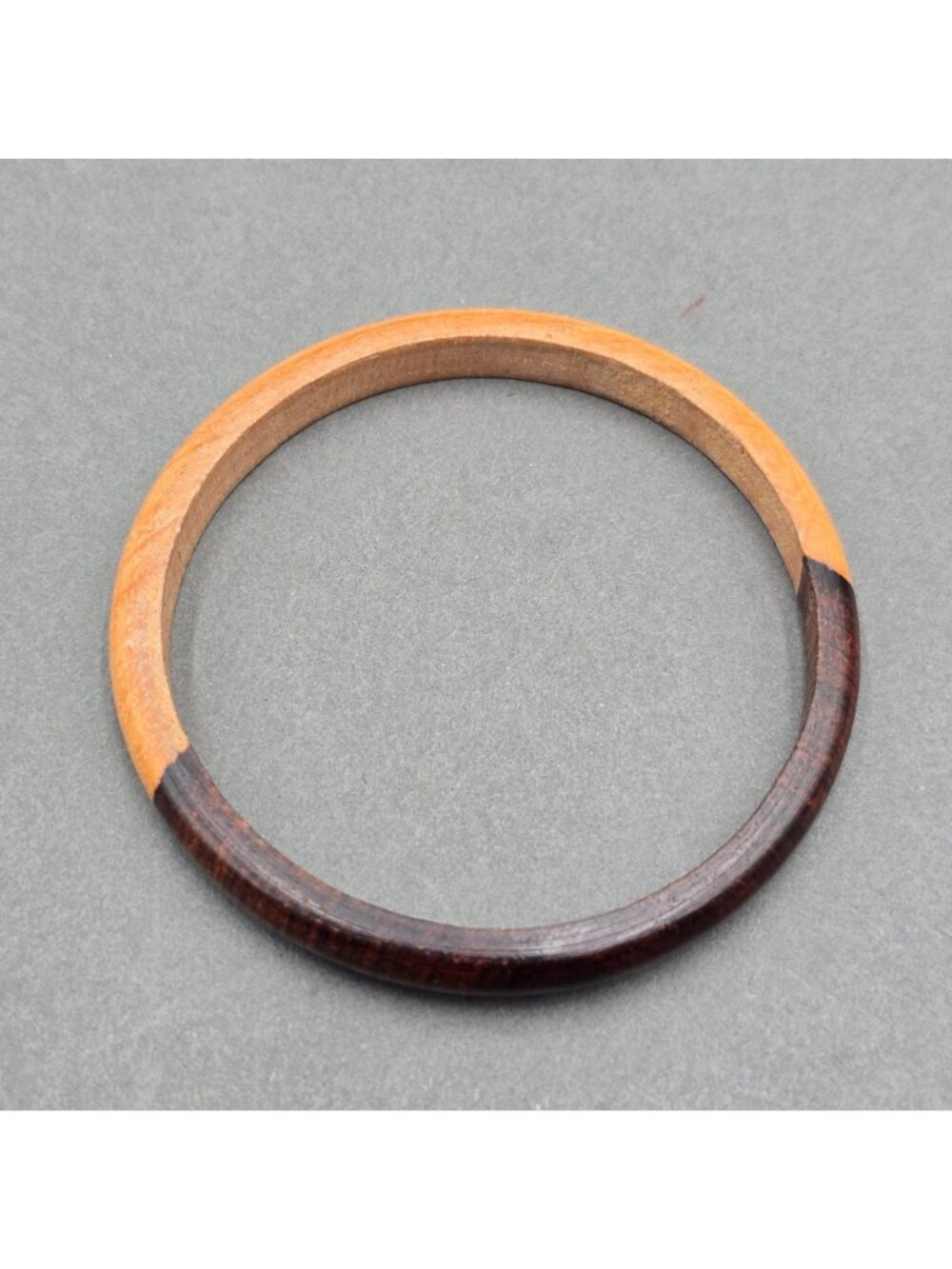 Vintage Wooden Bracelet 7"-8" Bangle Cuff Stretch Stackable Lot of 4 - Picture 4 of 12